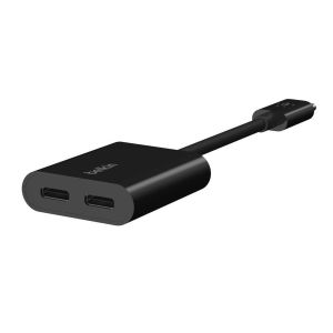 Belkin CONNECT USB-C-audio- en oplaadadapter - oplader voor mobiele apparatuur 